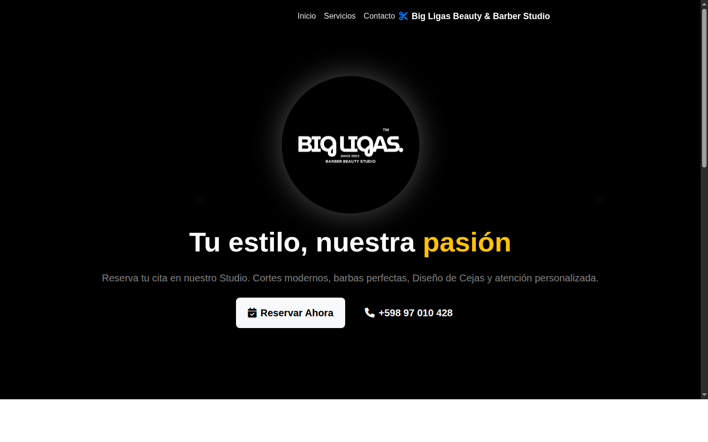 Booking App for a barbershop in Montevideo